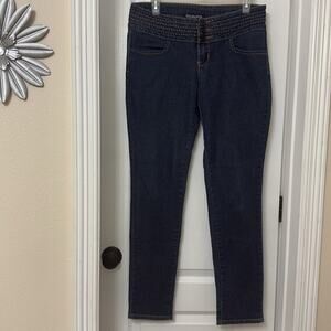 Diamante three button dark blue wash denim jeans vintage Y2K size 9